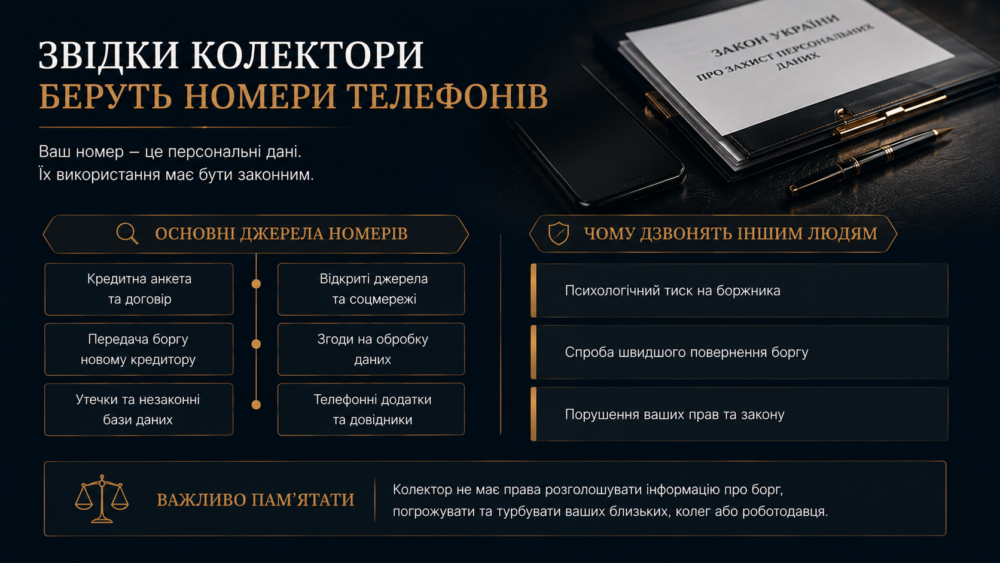Как коллекторы узнают номера телефонов