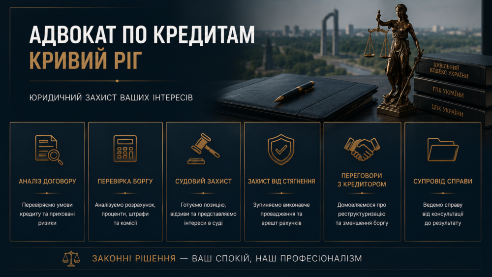 Адвокат по кредитам в Кривом Роге