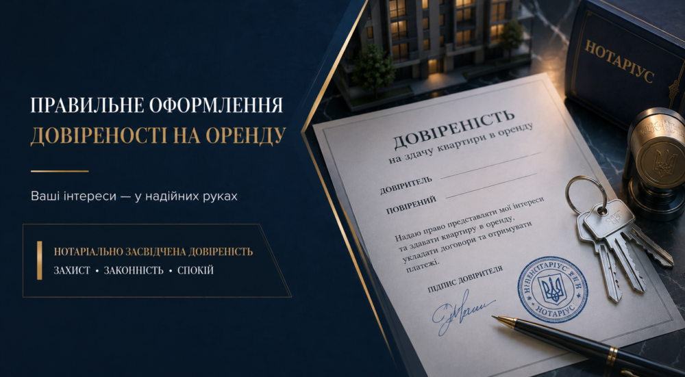 Довіреність на здачу квартири