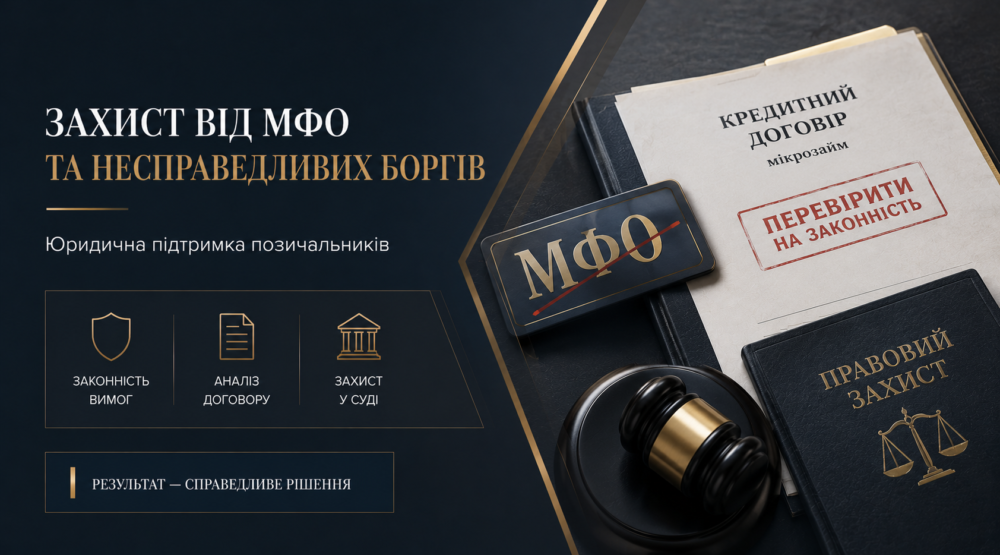 Адвокат по микрозаймам и долгам МФО в Украине