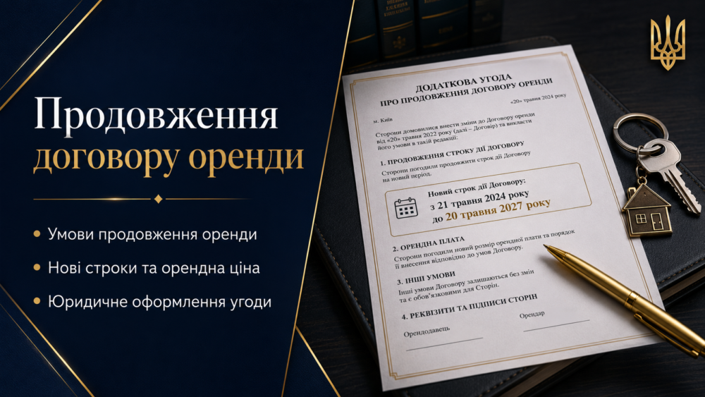 Що означає продовження договору оренди