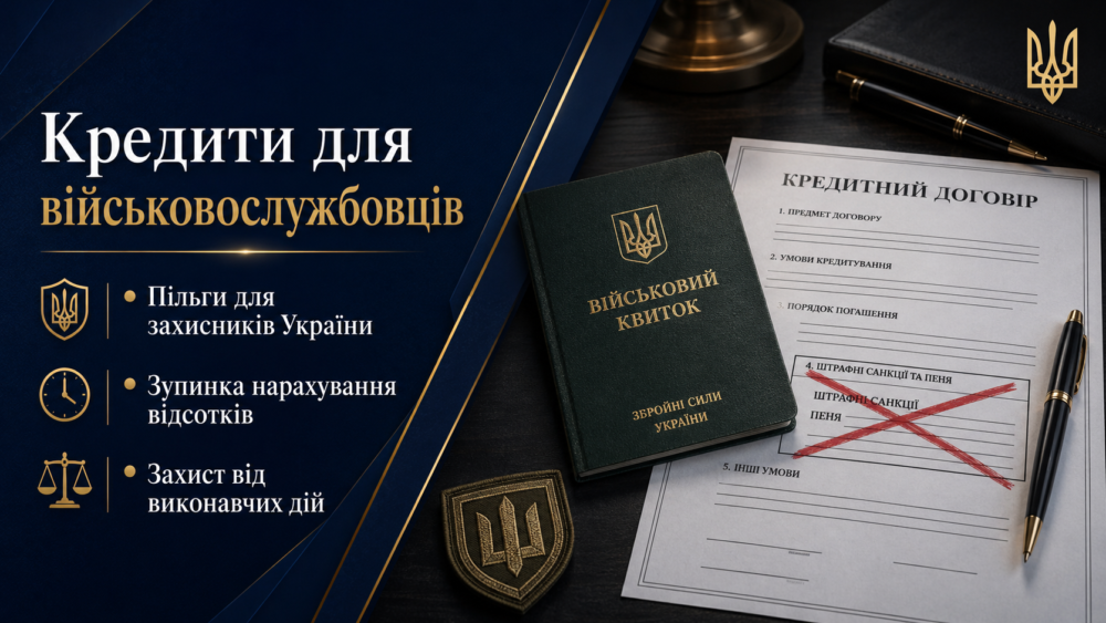 Кредиты военнослужащим в Украине какие льготы дает закон