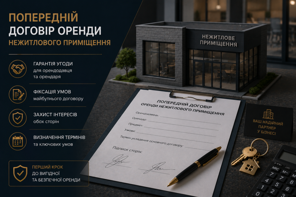 Попрередній договір оренди нежитлового приміщення 5 Чим попередній договір відрізняється від основного договору оренди