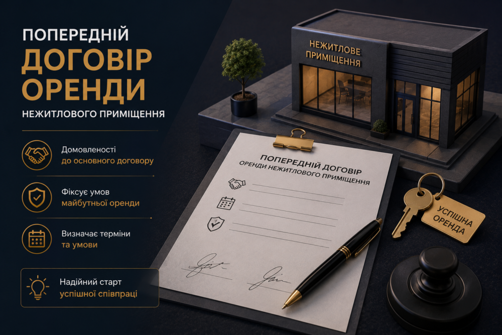 Попрередній договір оренди нежитлового приміщення 4 Попередній договір оренди нежитлового приміщення