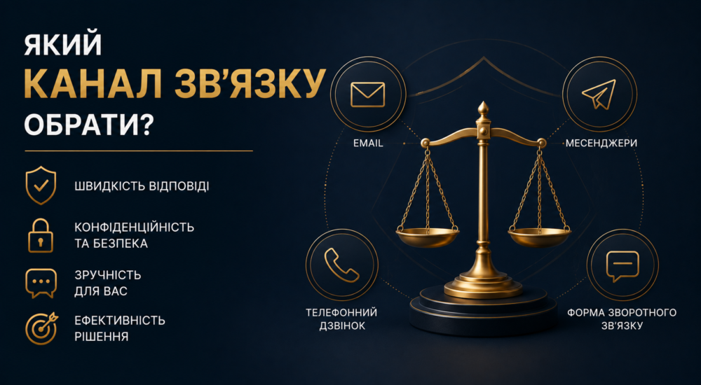 Контакты юридической компании в Украине