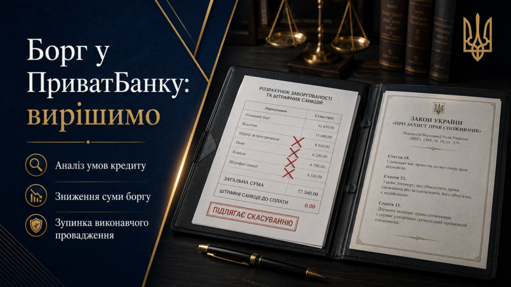 Заборгованість у ПриватБанку