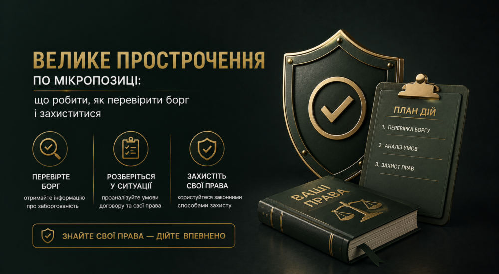 Велике прострочення по мікропозиці: що робити, як перевірити борг і захиститися