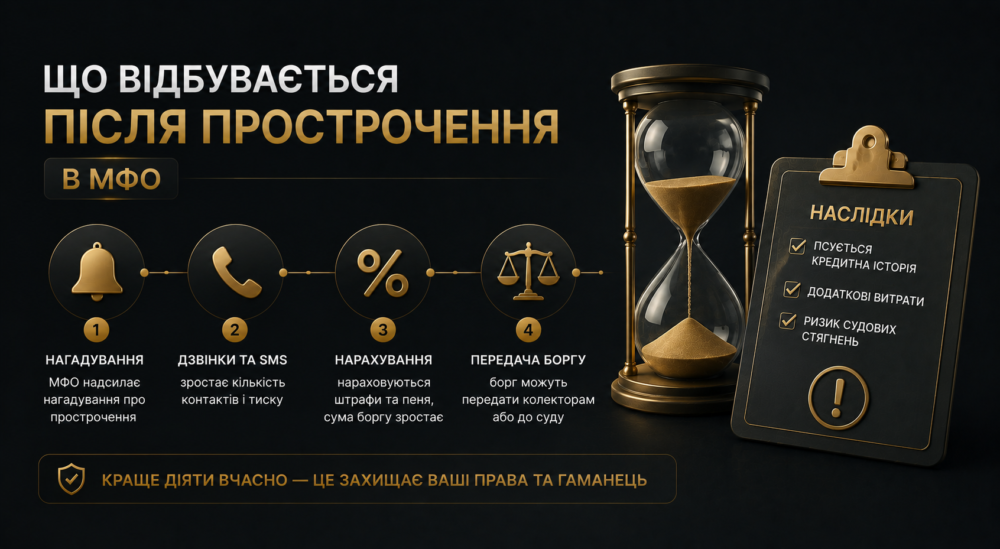 Велике прострочення по мікропозиці: що це означає для позичальника