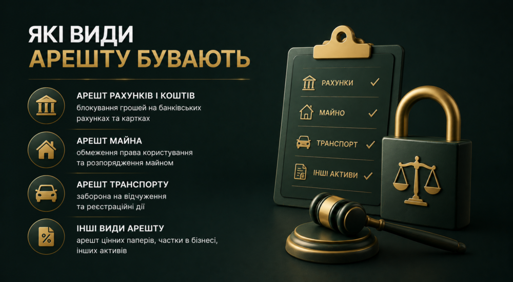 Як дізнатися про арешт рахунку, картки або майна в Україні