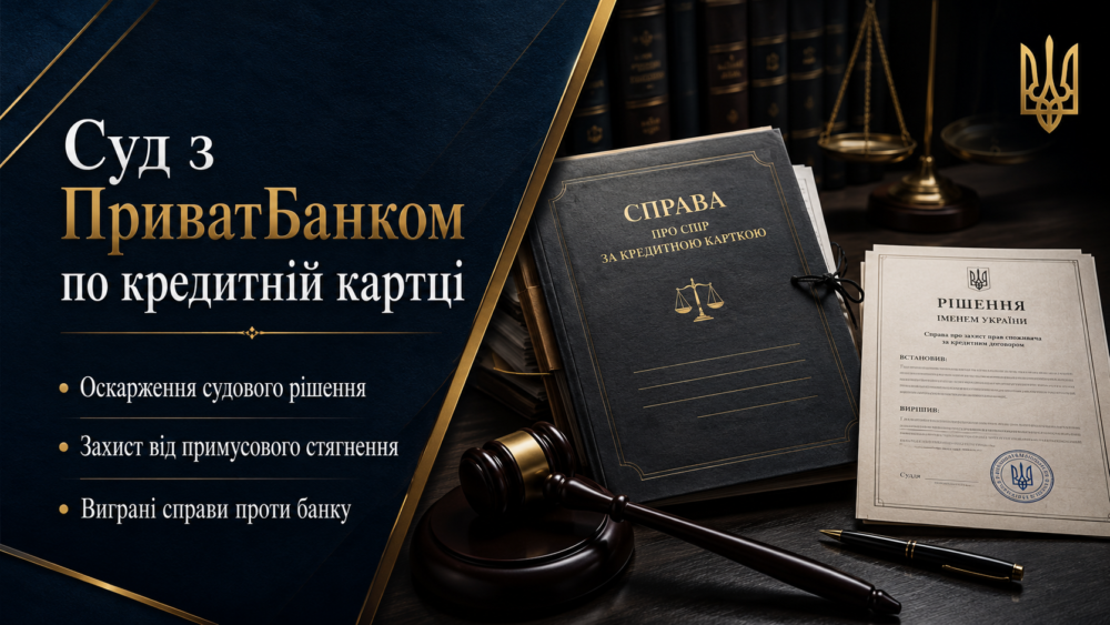 Суд с Приватбанком 6 Суд з ПриватБанком по кредитній картці