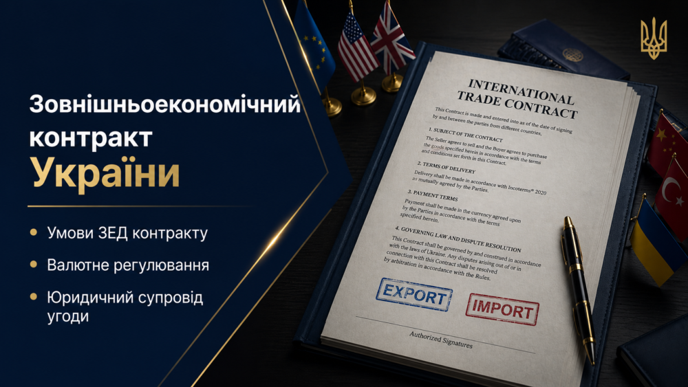 Внешнеэкономический контракт 5 Зовнішньоекономічний контракт в Україні