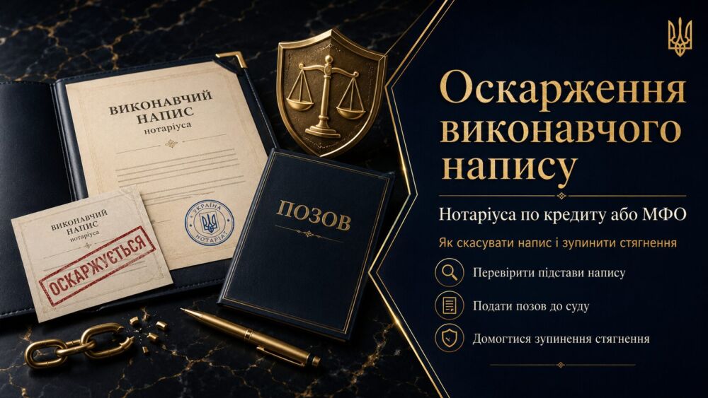 Чому виконавчий напис по кредиту можна оскаржити