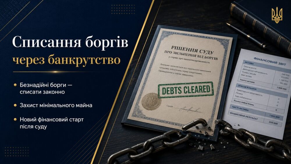 Банкрутство фізичних осіб в Україні: що це означає на практиці