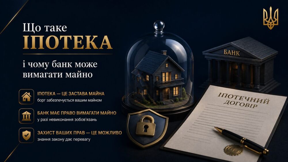 Адвокат по іпотеці: захист майна, виселення та оскарження дій банку