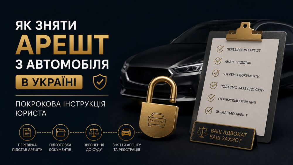 Як зняти арешт з автомобіля в Україні: покрокова інструкція юриста
