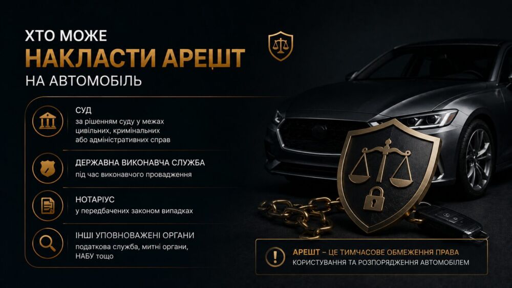Як зняти арешт з автомобіля в Україні: що це означає на практиці