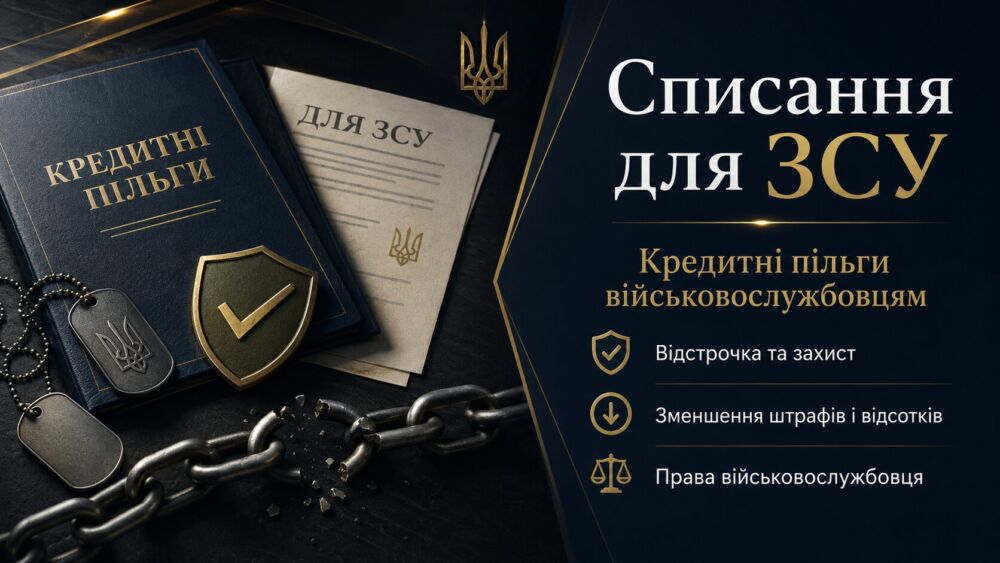 Списання для ЗСУ: кредитні пільги військовослужбовцям