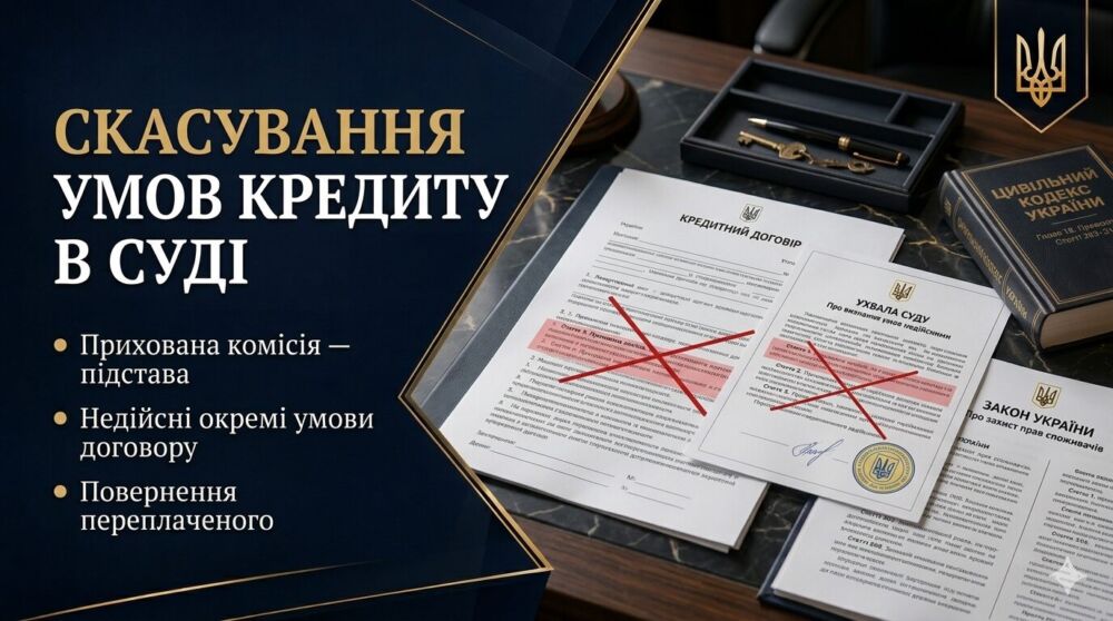 Визнання кредитного договору недійсним: коли суд скасовує договір, а коли лише окремі умови